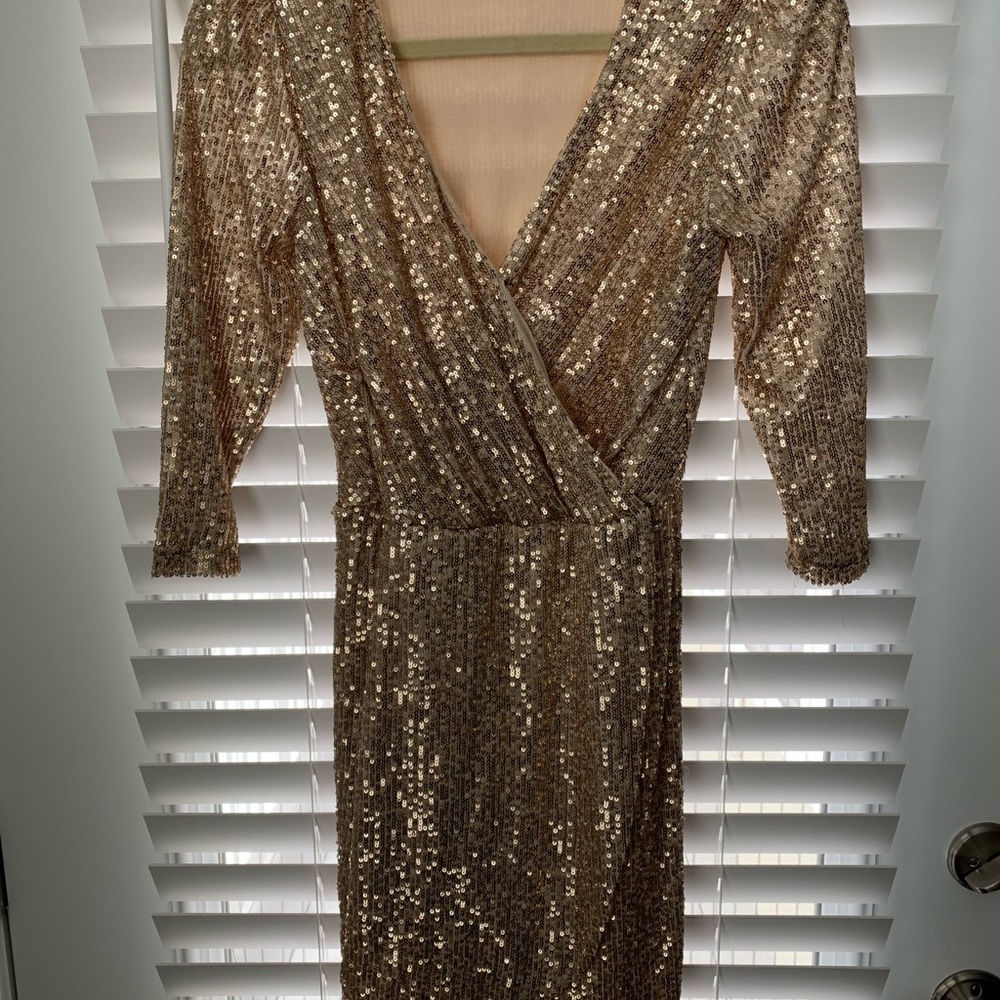 Sequin Faux Wrap